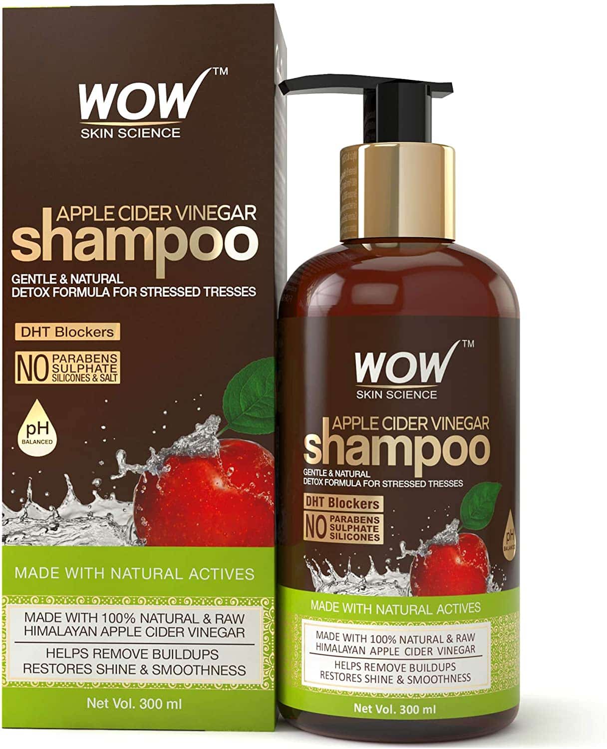 WOW Apple Cider Vinegar No Parabens & Sulphate Shampoo