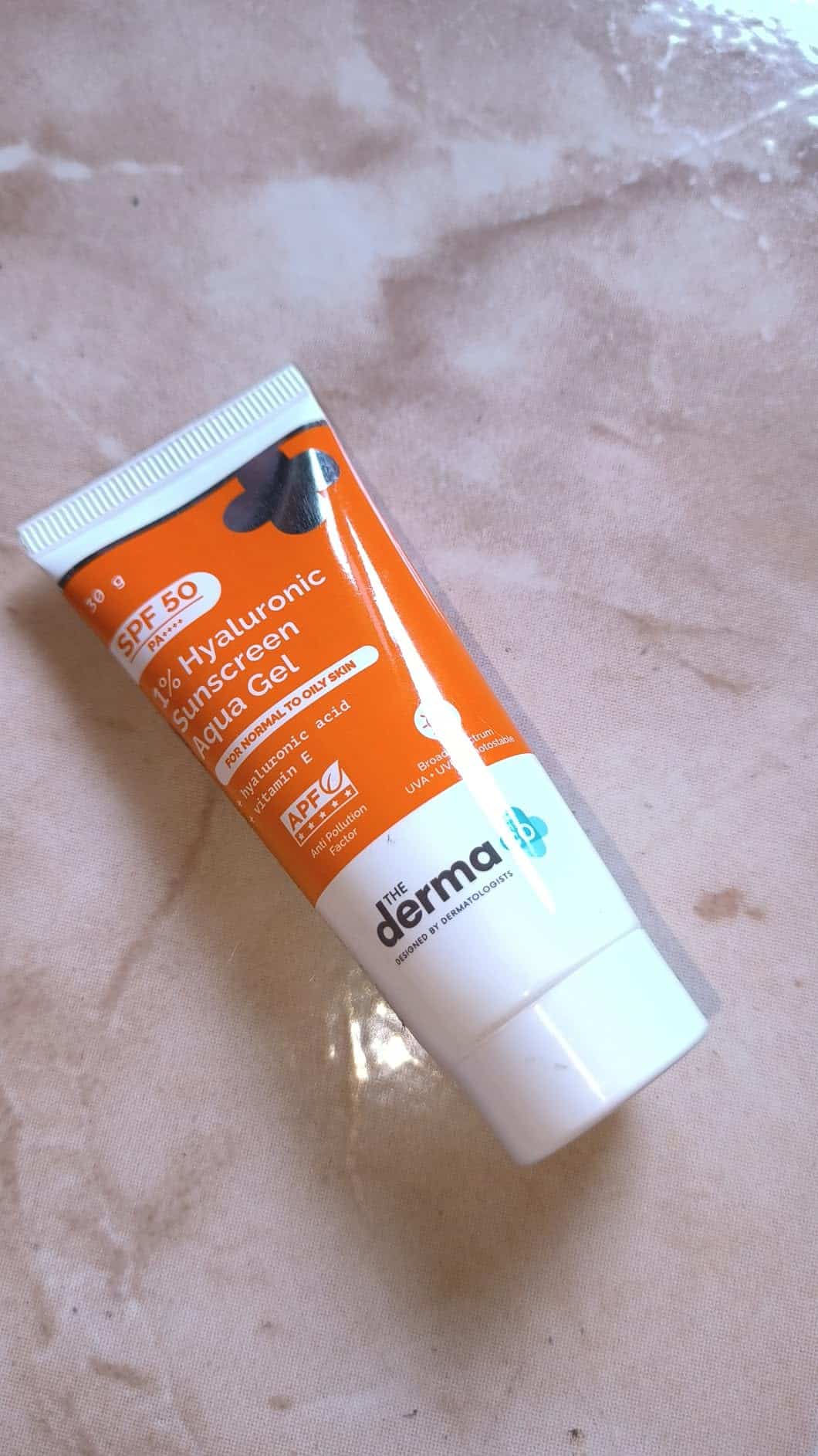 Packing of sunscreen as shared by a user.